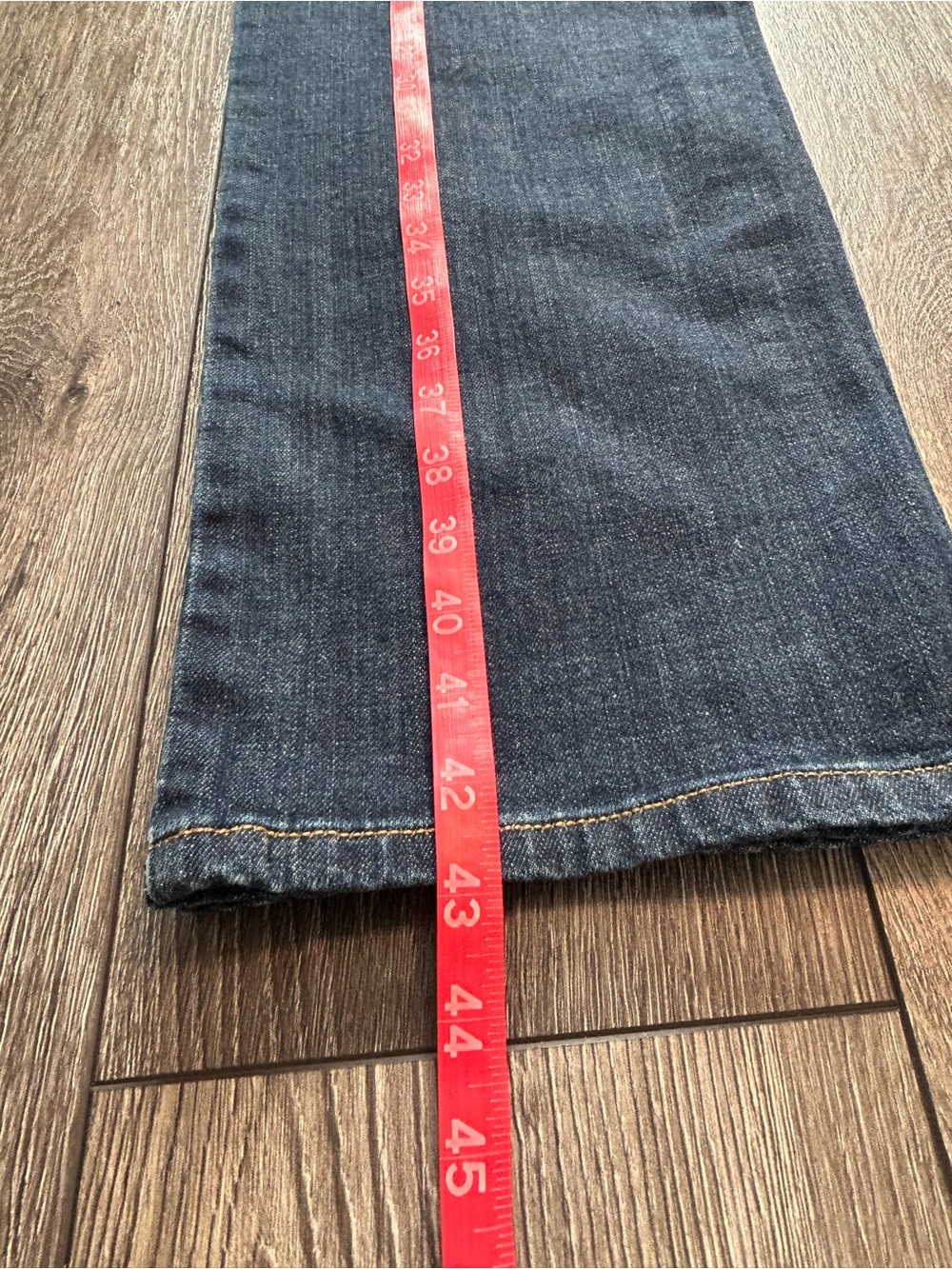 Levi’s Distressed Straight Leg Jeans Women’s 14M Dark Wash Stretch - Picture 11 of 15